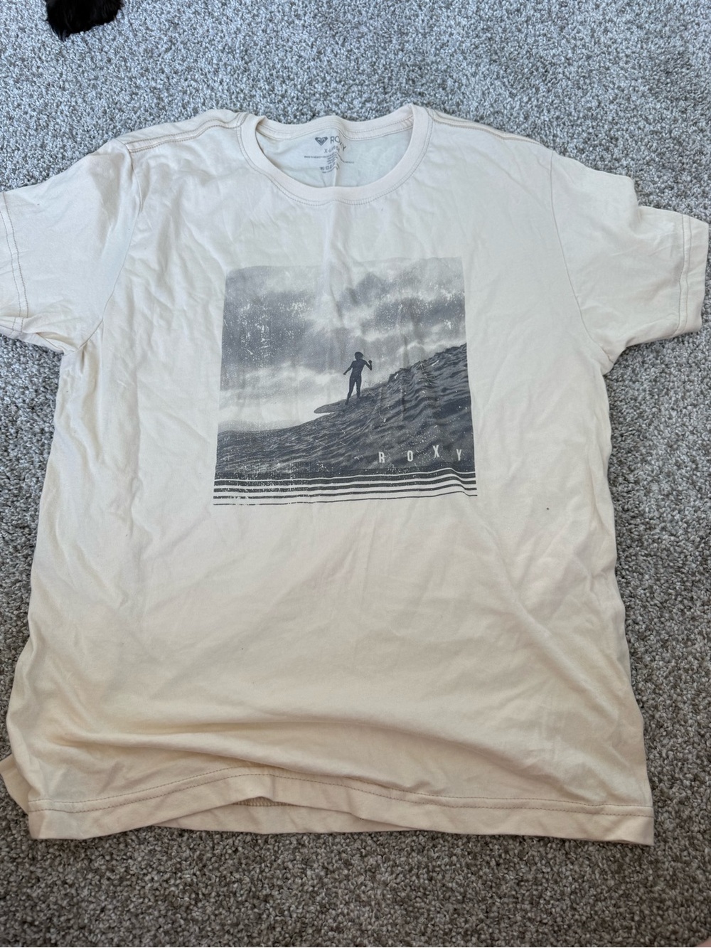 Roxy Women’s Cream Graphic Surf Tee